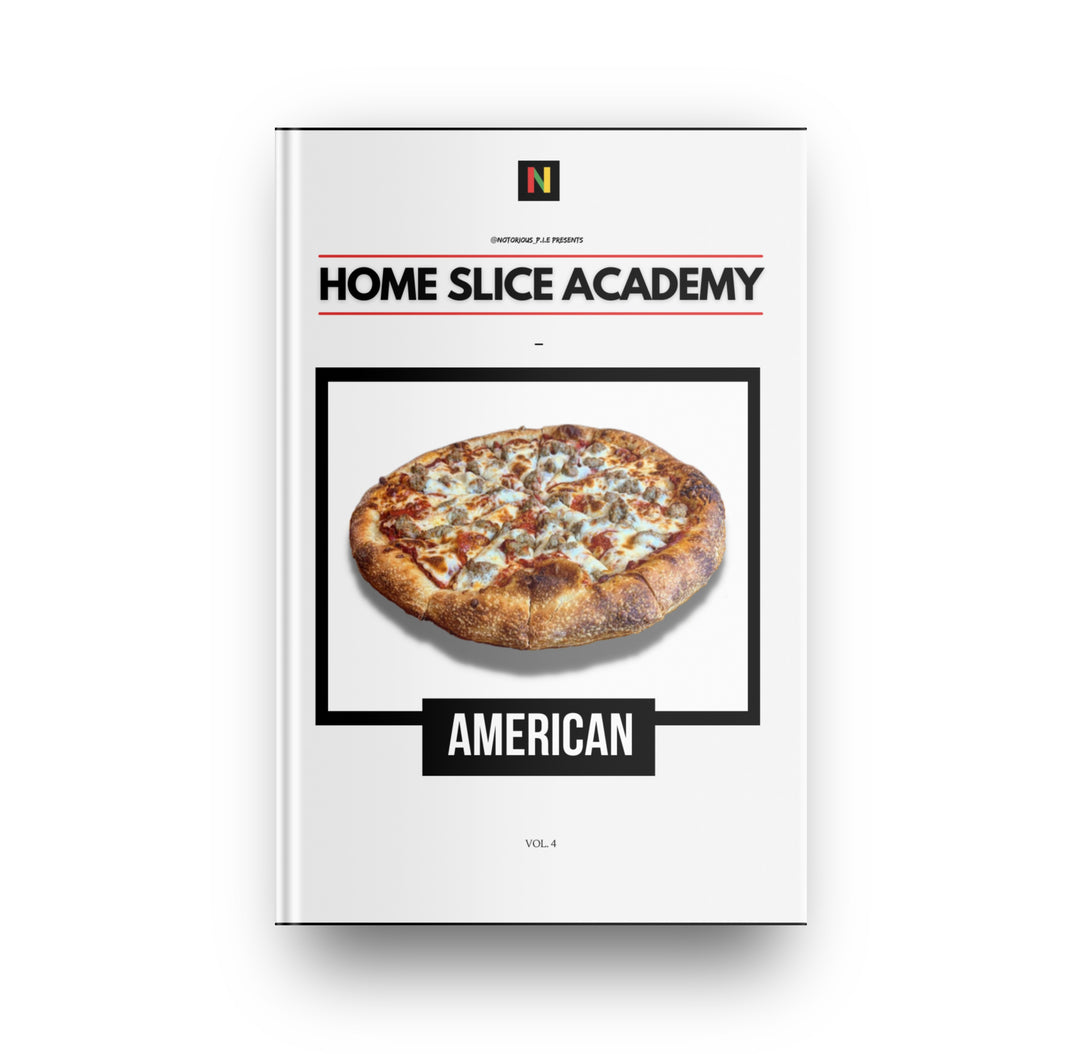 American style pizza. By The Notorious P.I.E.